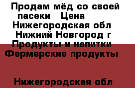 Продам мёд со своей пасеки › Цена ­ 600 - Нижегородская обл., Нижний Новгород г. Продукты и напитки » Фермерские продукты   . Нижегородская обл.